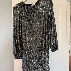 Steve Madden Black Sequin Dress